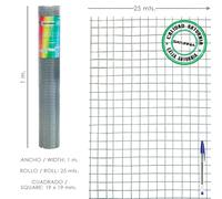 Saturnia malla electrosoldada galvanizada 25x25 / 1,60/100 cm. gd roll