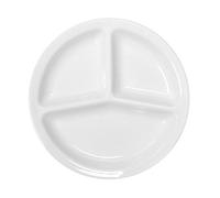 Saturnia Plato para aperitivos, modelo Napoli, de cerámica de color blanco, de 30 cm, con 3 compartimentos