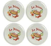 Saturnia Plato para pizza con decoración (4 unidades, 31 cm de diámetro)