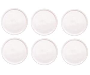 Saturnia Plato para pizza o pizza - Serie Napoli - Blanco (6, 33 cm de diámetro)
