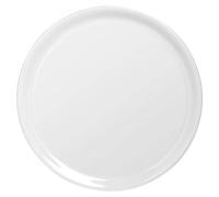 SATURNIA Set de 6 Platos para Pizza de Porcelana - Modelo Napoli Blanco - 31 cm - Elegantes, Resistentes y Aptos para Microondas y Lavavajillas