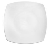 Saturnia Tokio Plato Cuadrado, Porcelana, Blanco, 31x31x4 cm