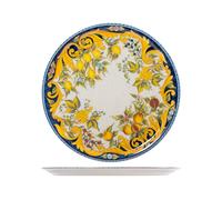 Saturnia Tuscany - Juego de 6 platos de pizza de porcelana decorada, 33 cm