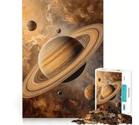 Saturno en la Deriva Cósmica, Rompecabezas de 1000 Piezas para Adultos, Rompecabezas, Juguete, Hogar, Disfruta, Corte Fino, Regalo de Deseo de Santa Claus (38x26cm)