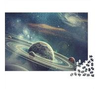 Saturno Puzzle de 1000 Piezas Puzzle para Adultos Vista de Planetas Juego de Puzzle 1000 Piezas Relajante Decoración Hogar Regalo 70x50cm/1000pcs