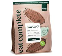 Saturo Comida para beber vegana como sustituto de la comida, capuchino, polvo blanqueado con abundante proteína y 5600 kcal, polvo con nutrientes valiosos, 14 batidos, 1,4 kg