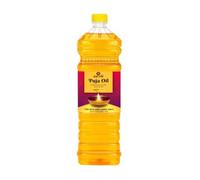 Satvik - Aceite de puja puro de 450 ml para Diya y lámparas, aceite de Pooja sin humo, festival indio Diwali, hecho a mano, sésamo Til/Gingelly/aceite para Puja Deepak Deepam | Artículos diarios
