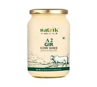 SATVIK PURE GHEE A2 Gir Cow Ghee 1 litro Churned from Vedic Bilona Method Bilona Ghee A2 Cow Desi Ghee 1 litro, 1,49 kg