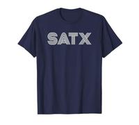 SATX San Antonio TX Diseño Retro Camiseta