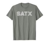 SATX San Antonio TX Diseño Retro Camiseta