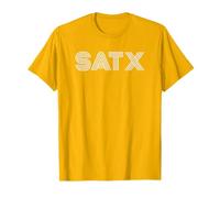 SATX San Antonio TX Diseño Retro Camiseta