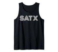 SATX San Antonio TX Diseño Retro Camiseta sin Mangas