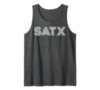 SATX San Antonio TX Diseño Retro Camiseta sin Mangas