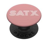 SATX San Antonio TX Diseño Retro PopSockets PopGrip Adhesivo