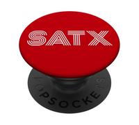 SATX San Antonio TX Diseño Retro PopSockets PopGrip Adhesivo