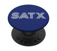 SATX San Antonio TX Diseño Retro PopSockets PopGrip Adhesivo