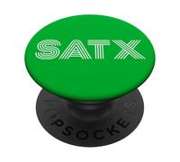 SATX San Antonio TX Diseño Retro PopSockets PopGrip Adhesivo