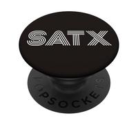 SATX San Antonio TX Diseño Retro PopSockets PopGrip Adhesivo