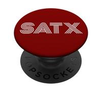 SATX San Antonio TX Diseño Retro PopSockets PopGrip Adhesivo