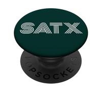 SATX San Antonio TX Diseño Retro PopSockets PopGrip Adhesivo