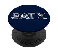 SATX San Antonio TX Diseño Retro PopSockets PopGrip Adhesivo