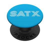 SATX San Antonio TX Diseño Retro PopSockets PopGrip Adhesivo