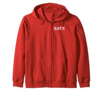 SATX San Antonio TX Diseño Retro Sudadera con Capucha