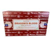 Satya Dragon's Blood - Varillas de incienso con aroma místico y energizante para protección, pasión y motivación, hechas a mano y naturales, 240 varillas (12 x 20 pulgadas)