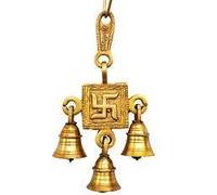 SATYA EXPORTS Campanas colgantes de latón (Esvástica)