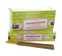 Satya Frankincense Incense Satya Sai Baba Nag Champa - Caja de varillas de incienso - Paquete de 12 (15 gramos cada uno)