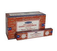 SATYA Incienso Dark Cinnamon 15 GR. X 12 Cajas = 180 GR.