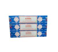 Satya Karma - Varillas de incienso, aroma equilibrado para destino y claridad de camino de vida (paquete de 3 x 20 varitas)