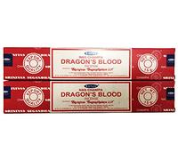 Satya Nag Champa - Dragon's Blood Incense Sticks - Pack of 2 (15 Gram Each)