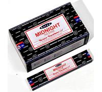 Satya Nag Champa Midnight Incense Sticks - Box 12 Packs by Satya