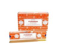 Satya Pyramids - Varillas de incienso (2 unidades, aroma natural indio)