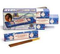 Satya Sai Baba Nag Champa Agarbathi, 15 g x 12 paquetes