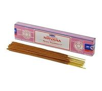 Satya Sai Baba Nag Champa Nirvana Varillas de Incienso Agarbatti Caja de 180 Gramos | 12 Paquetes de 15 Gramos Cada uno en una Caja | Calidad de exportación