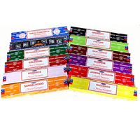 Satya Sai Baba Nag Champa variety carton of mixed incense aromas & incense bu.