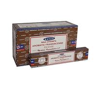 Satya Varillas de Incienso aromático 01344, 12 Paquetes de 15 g, Color Negro, Talla única