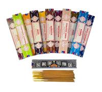 Satya - Varillas de incienso Nag Champa, Superhit, Namaste, Reiki, meditación, opio, vibraciones positivas, karma, ayurveda tradicional, curación espiritual, champa, Oodh, 15 gramos x 12 paquetes