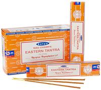 SATYA Nag Champa Eastern Tantra Agarbatti | Varillas de incienso Masala hechas a mano, 12 paquetes de 15 gramos cada uno en una caja | Producto de calidad de exportación