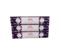 Satya - Varillas de incienso Reiki - Aroma de energía curativa para canalizar la fuerza vital universal (paquete de 3 x 20 varitas)