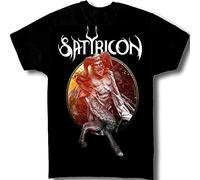 Satyricon European Tour 2013 Official Licensed Authentic Mens T Shirt, Emperor, Black Size L