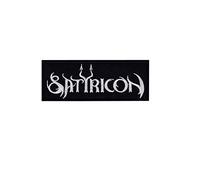 Satyricon Silver Extreme Metal Band Musi parche patch bordado con logotipo para planchar de hierro en apliques
