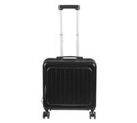 SAUADY Maleta de viaje con bolsillo frontal para viajes de corta distancia en el país y en el extranjero, viajes de negocios, vacaciones, visitas de intercambio, negro, 45 x 24 x 41 cm, Negro , NO