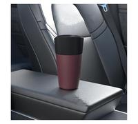 SAUANMNKTP Basurero para Coche para Mini Cubo De Basura Cuero Colorido para Coche Contenedor Almacenamiento Polvo Impermeable Cajas Versátiles Organizador Basura Coches(Wine Red)