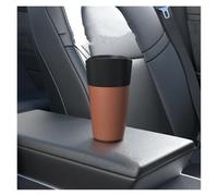SAUANMNKTP Basurero para Coche para Mini Cubo De Basura Cuero Colorido para Coche Contenedor Almacenamiento Polvo Impermeable Cajas Versátiles Organizador Basura Coches(Orange)
