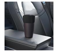 SAUANMNKTP Basurero para Coche para Mini Cubo De Basura Cuero Colorido para Coche Contenedor Almacenamiento Polvo Impermeable Cajas Versátiles Organizador Basura Coches(Dark Brown)