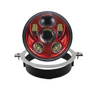 SAUANMNKTP Conjunto De Faros De Motocicleta Para VTX 2002-2008 1800 1300 5,75 Pulgadas Con Soporte Faro Delantero LED Para Motocicleta(Red B)