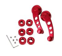 SAUANMNKTP Elevalunas Eléctrico Manija Interior De Ventana Coche Puerta Manual Y Manivela Elevación Piezas Repuesto Para Camión 2025 Plateado Negro Rojo Eléctrico Antiatrapamiento(Red)
